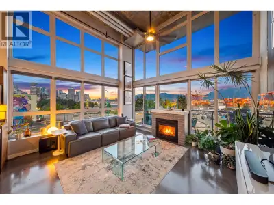 Loft in Railtown with UNMATCHED Ocean, City and Mountain views. End-unit (floor-to-ceiling windows o...