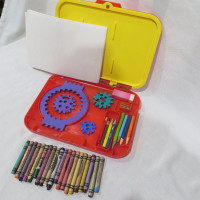 My 1st Spirograph Drawing, Coloring Art With Extra Supplies