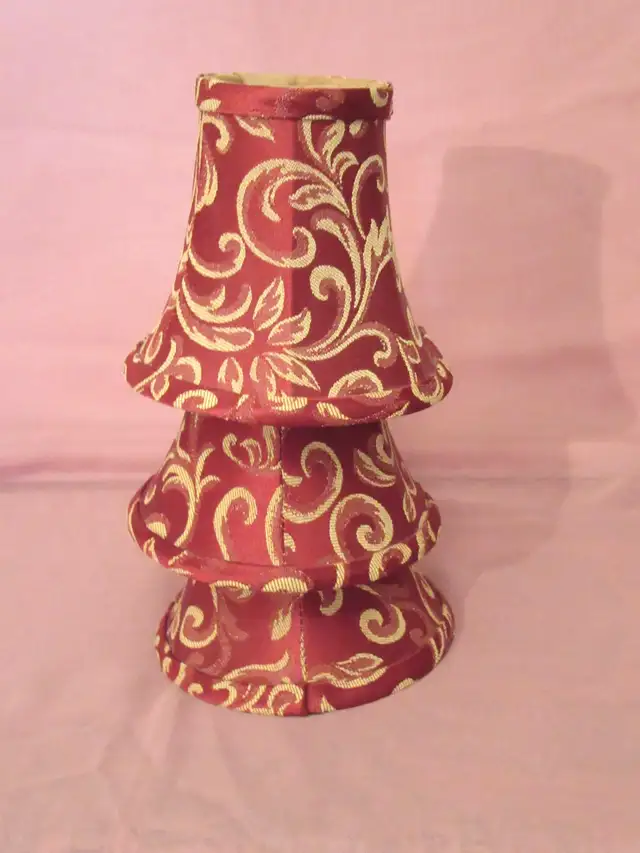 Bombay Co Vintage Clip-On Chandelier Fabric Shade - Set Of 3 in Indoor Lighting & Fans in City of Montréal - Image 6