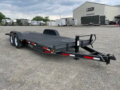 Model #: 8P7T22M Overall Length 27' 10" Overall Width 102" Axles 2-7000 lb. Ball Size 2 5/16" H/A Be...