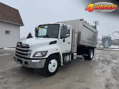 2020 Hino 338 Chip Truck, Hino 7.6L Diesel, Allison Auto, A/C, PW, PDL, 33000 lbs Gvw, Hydraulic Bra...
