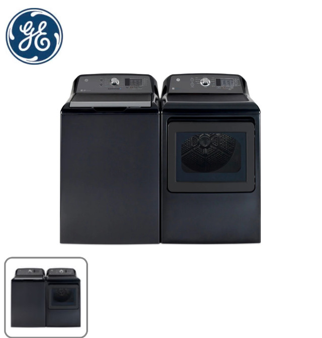 GE 5.3 Cu. Ft. Top-Load Washer and 7.4 Cu. Ft. Electric Dryer in Washers & Dryers in Edmonton