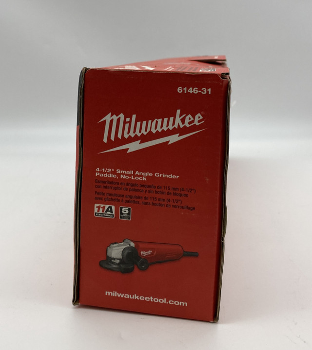 Milwaukee 6146-31 4-1/2-Inch Small Angle Grinder Paddle No-Lock in Power Tools in Mississauga / Peel Region - Image 4