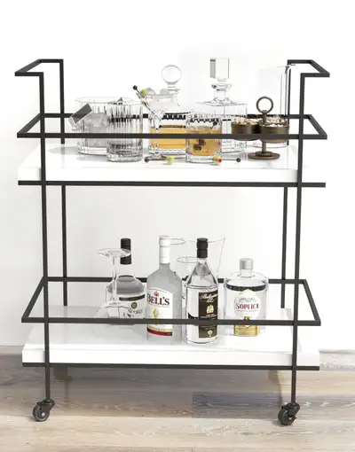 NEW! CB Home Vintagia 2-Tier Rolling Se... ID# 3434, View more