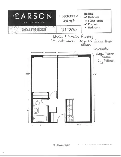 Welcome to The Carson Apts located at 141 Cooper ST. Ottawa Just off Elgin St and behind City Hall....