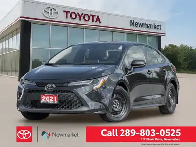 The 2021 Toyota Corolla LE in stunning black with a Front-Wheel Drive FWD and a seamless handling ex...