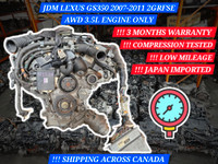 JDM Lexus GS350 2007-2011 2GRFSE AWD 3.5L V6 Engine Only Winnipeg Manitoba Preview