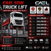 -Finance! CAEL Heavy-Duty Wireless Semi Truck Column Lifts– Cert Whitehorse Yukon Preview