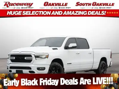 2024 RAM 1500 SPORT CREW CAB 4X4 Bright White Exterior Black Interior/Vinyl Bucket Seats 5.7L HEMI V...