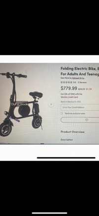 Folding mini electric bike