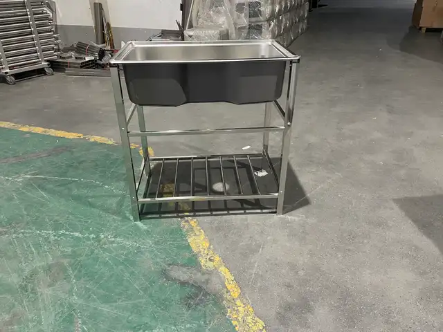 SS HAND WASH SINK WALL MOUNTED FOOD SAFE WASH STATION 1218239 in Other in Regina - Image 3