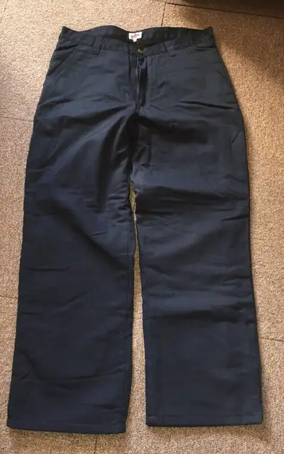Brand NEW, Lined, work pants, dark blue, Size 38/32 Never worn. I use these for winter work & weldin...