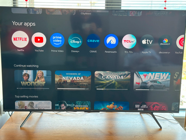 TCL UHD HDR QLED 55 inch 4K Smart TV- Excellent condition (55Q65 in TVs in Downtown-West End