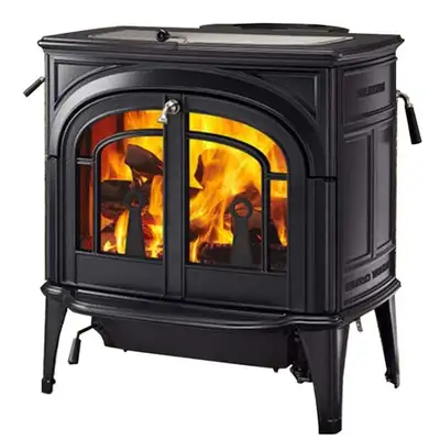 Vermont Castings Dauntless Flexburn Wood-Burning Stove in Classic Black. In like new condition with...