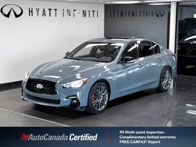 The 2023 INFINITI Q50 Red Sport 400 is the high-performance flagship of the Q50 lineup, designed for...