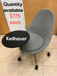 Keilhauer JUXTA tablet chairs, also 2 upscale lecterns available