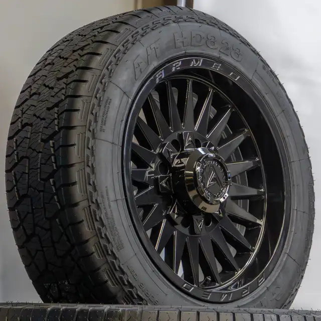 NEW 18" Armed HOSTILE GLOSS BLACK rims & NEW ALL-TERRAIN TIRES in Tires & Rims in Penticton - Image 5
