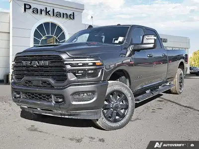 2026 RAM 3500 Laramie Parkland Chrysler, AMVIC Licensed Dealer Engine: 6.7L 6cyl. Other Equipment 18...