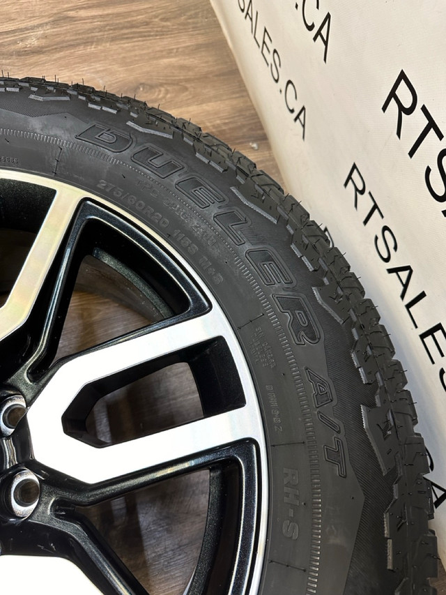 275/60/20 Bridgestone AT tires GMC Chevy 1500 20 inch rims (Take in Tires & Rims in Saskatoon - Image 3