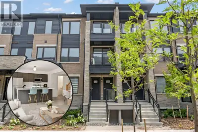 This stacked townhome includes approximately 1207 sq.ft. of living space on two levels. Bright and a...