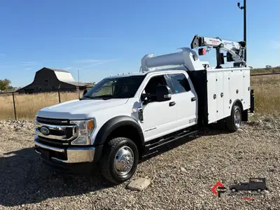 Countryside Fleet 2022 Ford F550 Crew Cab 4x4 Service Truck + 6.7L PowerStroke Diesel + 4x4 W/ AutoM...