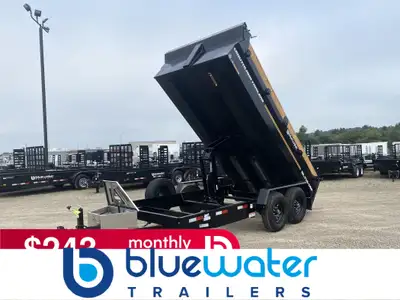 SALE!! REGULAR $12,485 NOW ONLY $11,675!! Bluewater Southland Trailers Tandem Axle Dump Trailer 15,4...