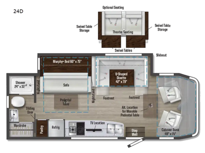 Please Call Us At 613.851.7326 with any questions? Winnebago View Class C diesel motorhome 24D highl...
