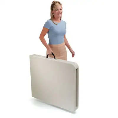 FOLDABLE Banquet TABLE: 6 Foot COMMERICAL GRADE Folding Table - - EASY TRANSPORT by CAR DESCRIPTION...