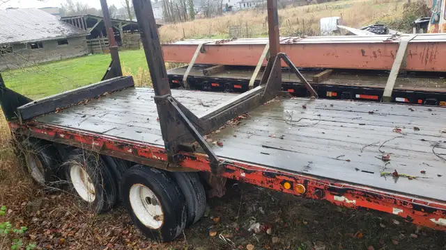 40-65 foot Triple Axle Tridem Trombone Flat Deck Hiboy Trailer in Cargo & Utility Trailers in Delta/Surrey/Langley - Image 8