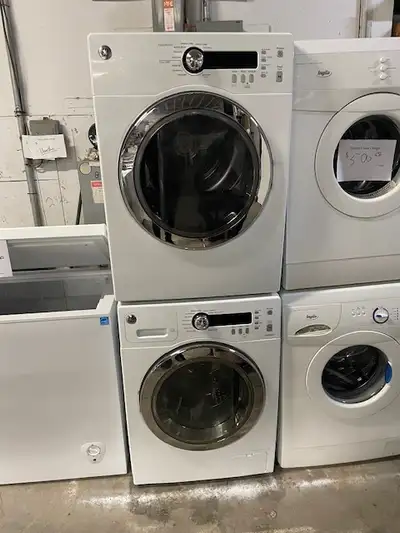 Mini laveuse sécheuse frontales blanches 24'' GE (remis a neuf ), View more