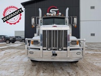 1 Owner 2024 Peterbilt 367 Tanker Truck with Jasper TC407 Stainless Steel 21,388 L Base Emissions Wa... (image 1)