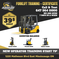 Forklift Training & License Start $39 Job Assistance Available