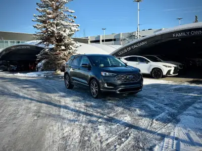 Stock#: 260167AThe 2019 Ford Edge Titanium AWD is a mid-size, five-passenger crossover SUV that sits...