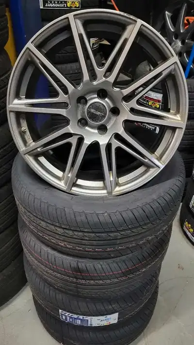 Up for sale is a set of 4, 19-inch aftermarket alloy wheels with a 5x108 bolt pattern, perfect for u...