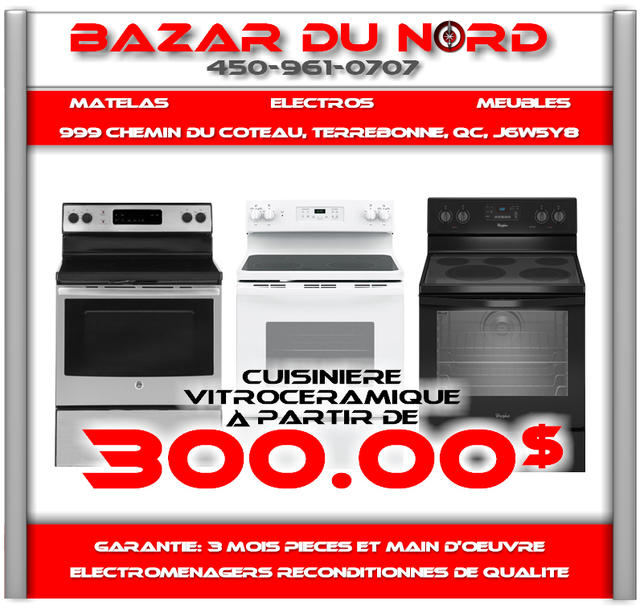 Ensemble Refrigerateur 24" & Cuisiniere 24" a partir de 450$ in Refrigerators in Laval / North Shore - Image 8