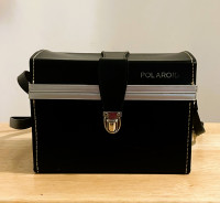 VTG Polaroid Camera Leather Case & Strap