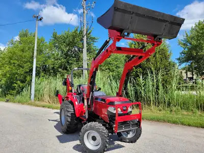 Zero Down financing available! FINANCE FOR $90/WEEK 2025 Mahindra 1626 HST with Loader Backhoe 0% fi...