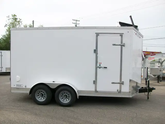 2025 Weberlane Cargo 7' x 14' v-nose 2 essieux 5200lb glissiere  in Cargo & Utility Trailers in Laval / North Shore - Image 3