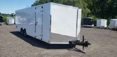 *** INCLUDES FREIGHT & PDI Just Add Taxes <b>8.5 X 24 Tandem Axle Enclosed Car / Auto Hauler w/ 30 i...