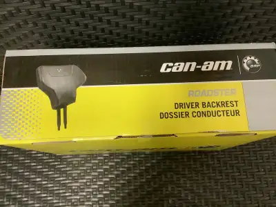 Drivers Backrest for can am spider LTD, new in the box , value $600 Asking $400, call Gerry 514 913...