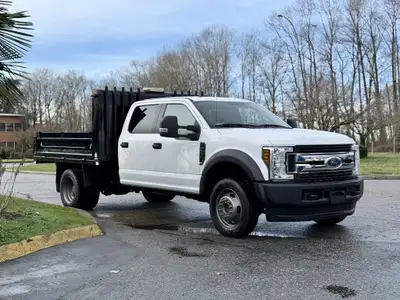 2017 Ford F-550 XL Super Duty 4X4 Hydraulic Dump Box Diesel Rear Differential Lock Dump Awning Dump...