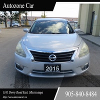 Check out this stylish 2015 Nissan Altima Sedan! With its sleek silver exterior and comfortable gray... (image 1)