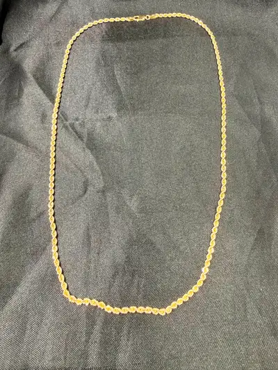 10K Gold Rope Chain~20", View more