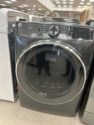 GE 7.8 cu. ft. Electric Dryer with Built-in WiFi GFD55ESMNDG, View more