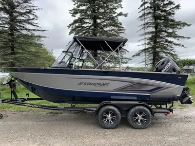 Marsh's Marina 2026 Starcraft Fishmaster 196 Full Windshield Dual Console Big water Fishing Boat is...