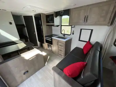 Keystone Springdale travel trailer 2300BHWE highlights: Front Semi-Private Bedroom Exterior Storage...
