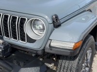 Recent Arrival! 2024 Jeep Wrangler Sahara Anvil Clear Coat Pentastar 3.6L V6 VVT 4WD 4 Auxiliary Swi... (image 8)