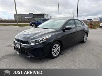 Recent Arrival! Odometer is 858 kilometers below market average! Black 2023 Kia Forte LX FWD CVT 2.0...