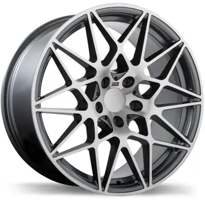 BMW wheel and tire package R208 Available Finishes: Gloss gunmetal with machined face Specs (19): Si...