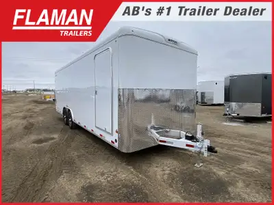 2026 Royal 8.5'x24' Enclosed Cargo Trailer Color: White (2) 7000lb Lippert Torsion Axles Tires: ST23...